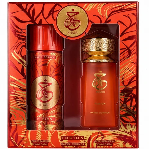 Set Paris Corner Khair Fusion EDP 100 ml + Spray 200 ML